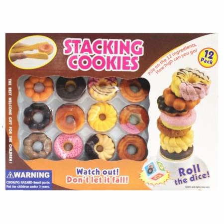 ProudNada Toys ของเล่นเด็กชุดอาหารว่าง โดนัท STACKING COOKIES NO.779