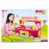 ProudNada Toys ของเล่นเด็กชุดรถครัวฟาสฟูด(สีชมพู)กล่องใหญ่สุดคุ้ม มีเสียงมีไฟ Fast food bus play NO.889-65