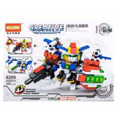 ProudNada Toys ของเล่นเด็กชุดตัวต่อเลโก้หุ่นกันดั้ม HSANHE CREATIVE 6209 342 PCS