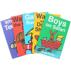 Roger Priddy : Boys On Safari Slipcase - Set Of 5 Books : First Time Storybooks เซตหนังสือเล่มแรกพร้อมกระเป๋ากระดาษ