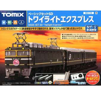 โมเดลรถไฟจำลอง TOMIX N-Scale - 90172 Starter Set SD EF81 Twilight Express