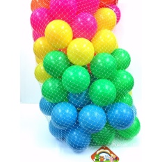Ruklook บอล 100 ลูก ปลอดสารพิษ เนื้อหนา ขนาด 3 นิ้ว (คละสี)