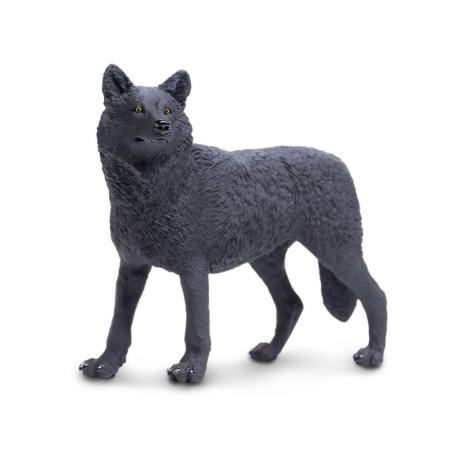 Safari Ltd. : SFR112989 โมเดลหมาป่าดำ Black Wolf