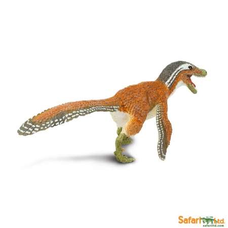 Safari Ltd. : SFR100032 โมเดลไดโนเสาร์ Feathered Velociraptor