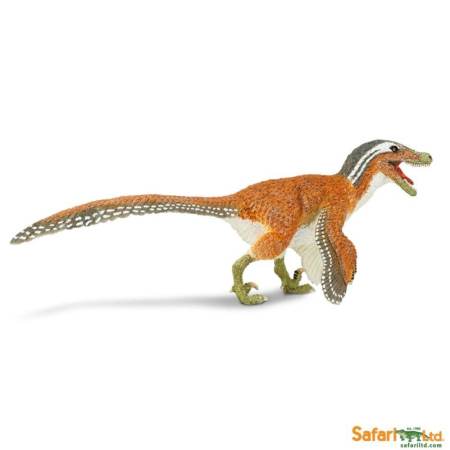 Safari Ltd. : SFR100032 โมเดลไดโนเสาร์ Feathered Velociraptor