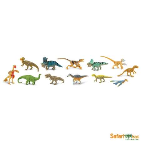 Safari Ltd. : SFR681904 โมเดลสัตว์แบบแพ็คหลอด Toob - AMNH Feathered Dinos 