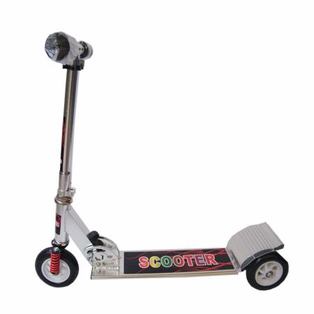 Scooter สกู๊ตเตอร์ 3 ล้อใหญ่ มีโช๊ค อลูมิเนียม แฮนนิ่ม (สีเงิน)