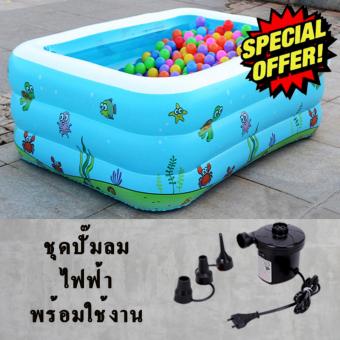 Smart Android Box  Inflatable Pool For Kid  สระว่ายน้ำสำหรัSmart Android Box  Inflatable Pool For Kid  สระว่ายน้ำสำหรับเด็ก สระน้ำเป่าลม ขนาด 150x105x55 CM. แถมฟรี ปั๊มลมไฟฟ้า + ชุดปะรอยรั่ว 