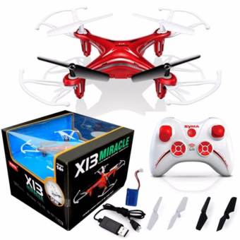 Syma โดรนเครื่องบินรีโมทบังคับ X13 Miracle 2.4G 4CH 6-Axis Gyros RC + Remote Control Aircraft Roll 360 Helicopters