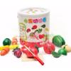 Todds  Kids Toys ของเล่นเสริมพัฒนาการ ของเล่นชุดหั่นผัก ผลไม้ในถัง
