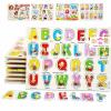 Todds  Kids Toys ของเล่นเสริมพัฒนาการ เซทหมุดไม้ รวมจิ๊กซอว์เสริมความรู้ 8 เเผ่น (ภาษาไทย-อังกฤษ ตัวเลขเเละสัตว์ต่างๆ)