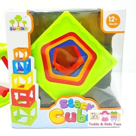 Todds  Kids Toys ของเล่นเสริมพัฒนาการ บล็อกเรียงซ้อน Stack Cube