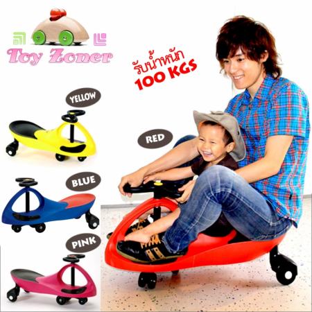 Toyzoner Lebei Swing Car รถดุ๊กดิ๊กคันใหญ่ รับน้ำหนักได้ 100 ก.ก. - Yellow