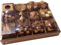 Wood Toy ของเล่นไม้ 12 Games in a wooden Big Set Box