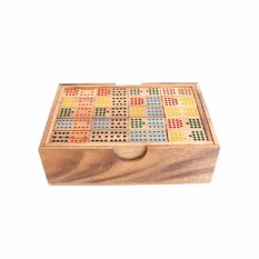 Wood Toy ของเล่นไม้ Domino 12 points โดมิโน่ 12 แต้ม เกมไม้ ของเล่นเสริมพัฒนาการ เกมสำหรับครอบครัว