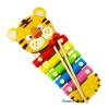 Wood toy ของเล่นไม้ ระนาดไม้หน้าการ์ตูน 5 แถว (ลายเสือ)