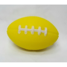 share ลูกบอลนิ่ม บอลยาง รูปลูกรักบี้ บริหารกล้ามเนื้อมือ (สีเหลือง)