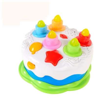 Worktoys ของเล่นเด็ก เค้กวันเกิด มีเสียงมีไฟ Baoli Happy Cake NO.602