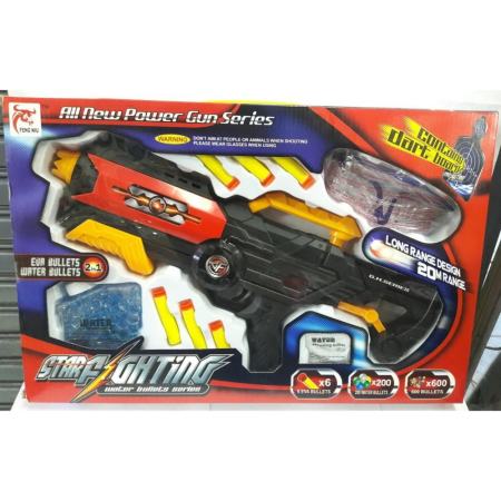 share ปืน ปืนสั้นอัดลมกระสุนโฟมยาง กระสุนน้ำ EVA BULLETS WATER BULLETS (2 IN 1) สีดำ