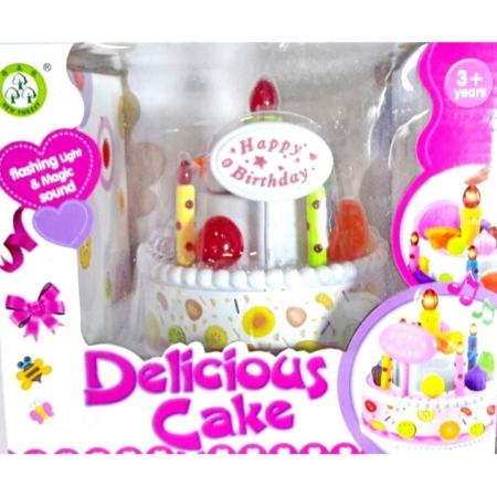 Worktoys ของเล่นเด็ก เค้กวันเกิด มีเสียงมีไฟ Happy Birthday Cake