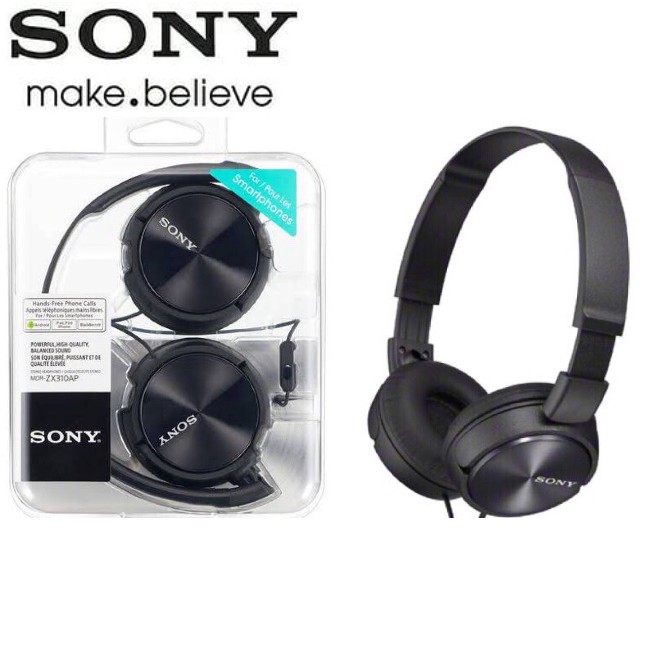 โปรแรงประจำเดอน หฟงมไมคในตว SONY MDR ZX310AP รบประกนศนยTH ใชกบ สมารทโฟน