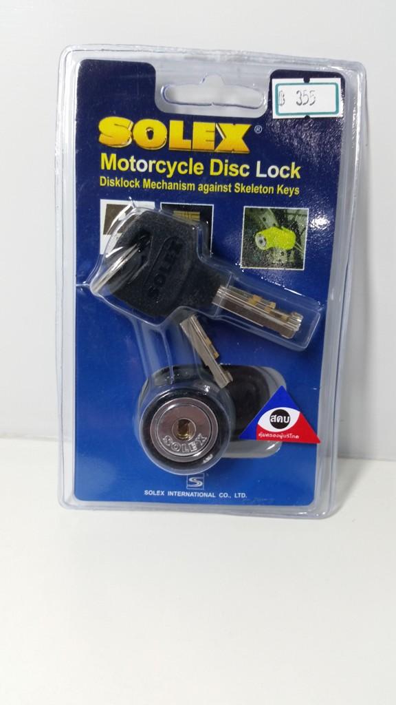[โปรส่งฟรี] กุญแจล็อคดิสเบรค SOLEX 9025 สีดำ กุญแจล็อคล้อรถจักรยานยนต์ ล็อคล้อรถมอเตอร์ไซด์ ใช้ได้กับรถทุกรุ่น Asiagadget Shop