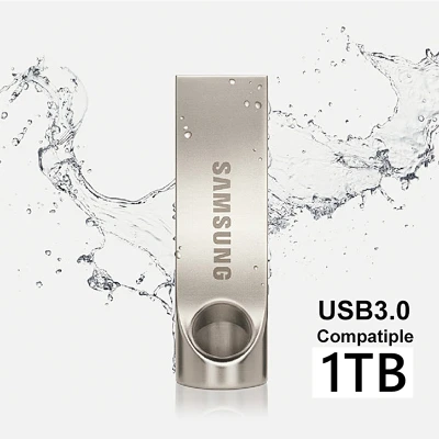 แฟลชไดรฟ์ 1/2TB Samsung Metal U Disk USB 3.0 Flash Drive High Speed Reading Memory Stick Pen High Speed Transmission Compression Resistance