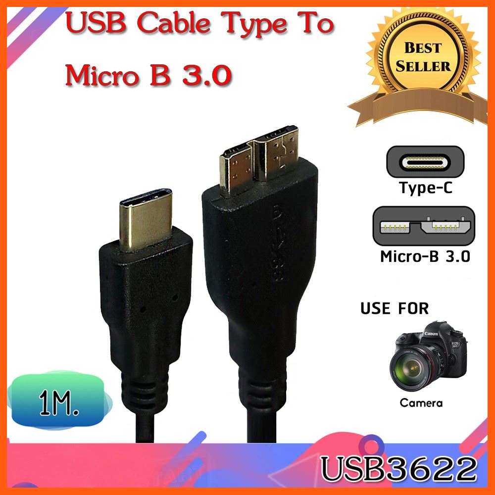 ✨✨#BEST SELLER🎉🎉 Half YEAR SALE!! สายเคเบิ้ลเชื่อมต่อ USB 3.1 Type-C Male To USB 3.0 Micro B สำหรับ แท็บเล็ต / โทรศัพท์มือถือ HDD ความยาว 1 Cm. สายแลนเข้าหัวสำเร็จรูป CAT6 อุปกรณ์คอมครบวงจร อุปกรณ์ต่อพ่วง ไอทีครบวงจร