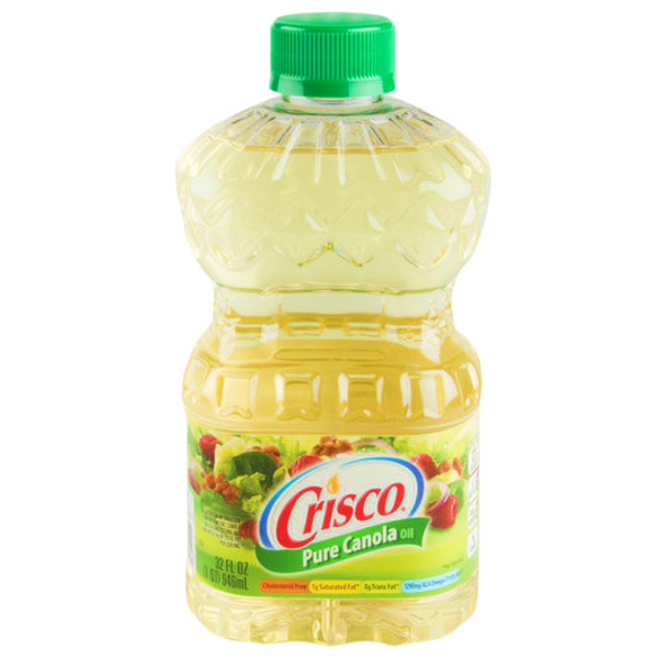 Crisco Pure Canola Oil 946ml. คริสโก้ เพียว น้ำมันคาโนล่า สำหรับปรุงอาหาร