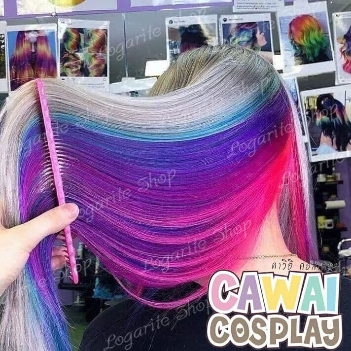 13สีเคราตินทรีทเม้นท์เปลี่ยนสีผม CAWAI COSPLAY ครีมย้อมผมไร้สารเคมี ยาย้อมผม สีผมแฟชั่น บำรุงผมย้อมบ่อยผมไม่เสีย Hair dye /treatment hair color