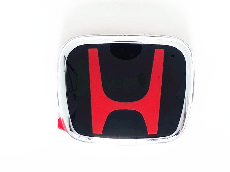 （Black&Red）New Honda CRV 2017-2020 Front & Rear H Logo(Badge/Emblem) SLJ+SYY (2PCS)