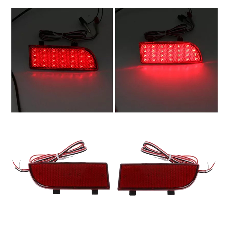 Unique Bargains Front Left Bumper Reflector Side Marker For Mercedes Benz Sprinter 250 350 2006 2016 9068260040 Replace Amber Color Reflector Red