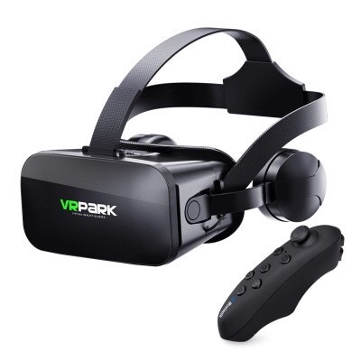 VRPARK J20 VR แว่นตา 3Dแว่นตา3D VR พร้อมรีโมทบลูทูธ คอนโทรล VR ชุดหูฟังคุณภาพสูงในตัว