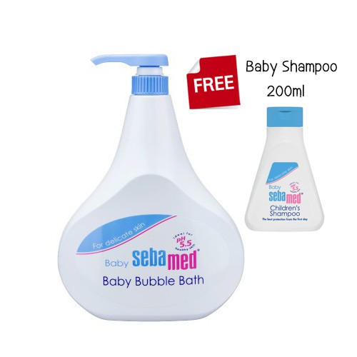 ผลิตภัณฑ์อาบน้ำเด็ก Sebamed Baby Bubble Bath 1000ml แถมฟรี!!! Baby Children's Shampoo 150ml ราคาประหยัด