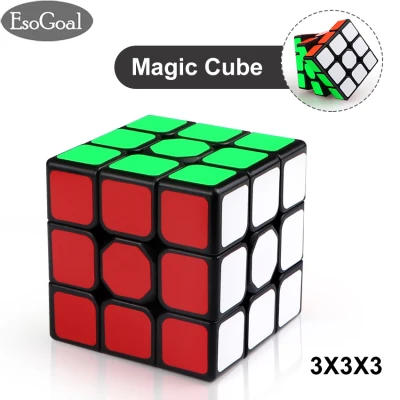 [Promotion!] EsoGoal Magic Cube Brain Teasers 3x3x3 Competition Speed Cube Education Toys & Hobbies Rubik Magic Cube Toys Brain Game Puzzle Education Toys Cube Toys
