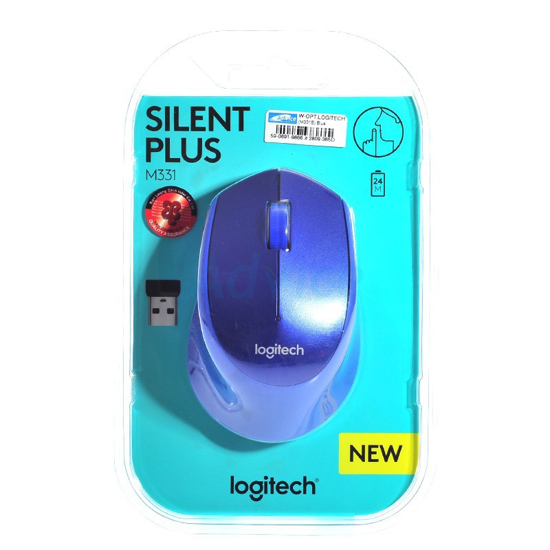  wireless optical mouse logitech m331d blue