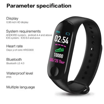 M3 Smart Band Sports Band กีฬาดู Smart Watch นาฬิกาข้อมือ นาฬิกาอัจฉริยะ Smart Watch