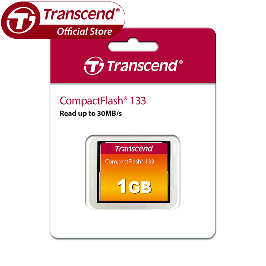 Transcend CompactFlash CF Card 133x  1GB (TS1GCF133)