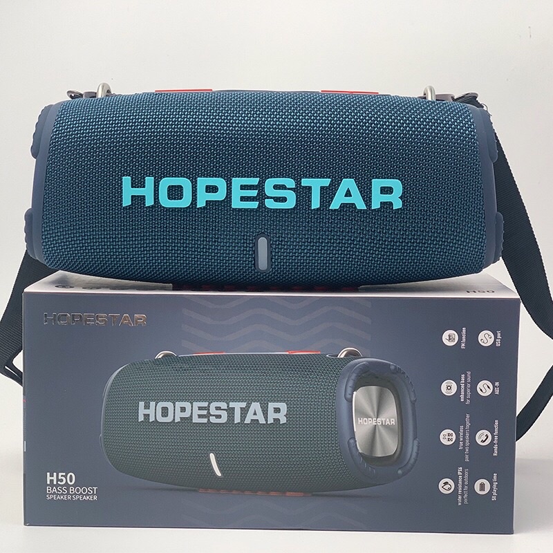 HOPESTAR H50 A41 ลำโพงบลูทูธ เสียงดีเบสแน่น ดังกระหึ่ม กันน้ำระดับ IPX6 ...