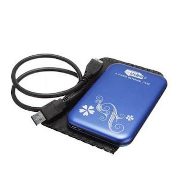 กล่องใส่ฮาร์ดดิสก์ USB 3.0 2.5-Inch SATA HDD Hard Drive Disk Flower Case Box Enclosure External - intl