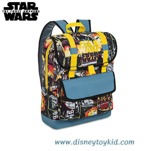 Star Wars: The Force Awakens Backpack 16″ - กระเป๋าเป้ ลายสตาร์ วอร์ส สูง 16 นิ้ว (ไม่มีปักชื่อนะคะ) นำเข้า Disney USA