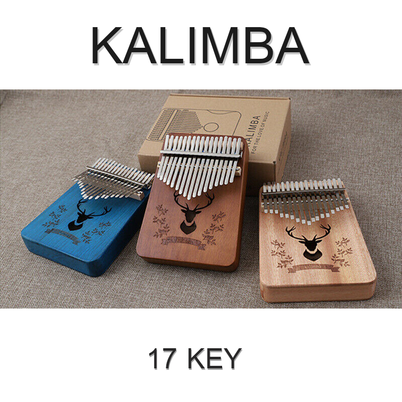 เครื่องดนตรีKalimba แบบพกพา Kalimba นิ้วหัวแม่มือเปียโน 17 นิ้วที่สำคัญเปียโน