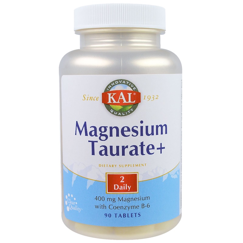 [ แมกนีเซียม ทอเรต ] KAL, Magnesium Taurate , 200 mg x 90 เม็ด