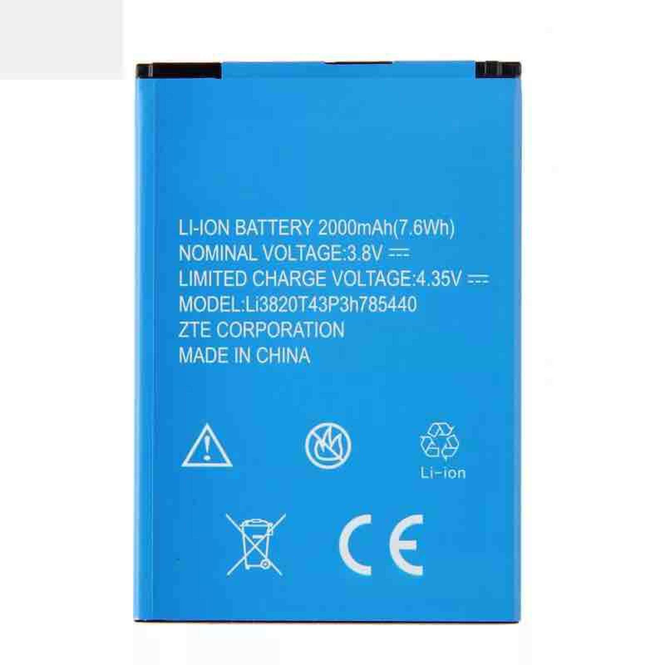 Batteria ZTE Originale Per BLADE L2, A75, U879, V879 - Modello Li3820T43P3H636338