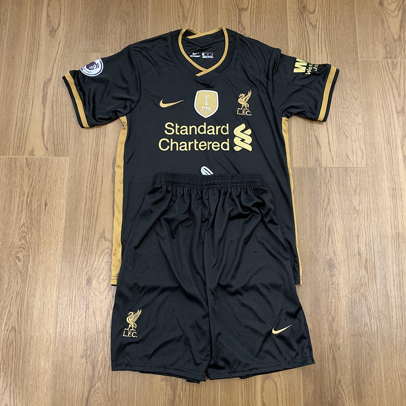🔥🔥 ชุดบอล Liverpool (Black) เสื้อบอลและกางเกงบอลผู้ชาย ปี 2020-2021 ใหม่ล่าสุด 🔥🔥