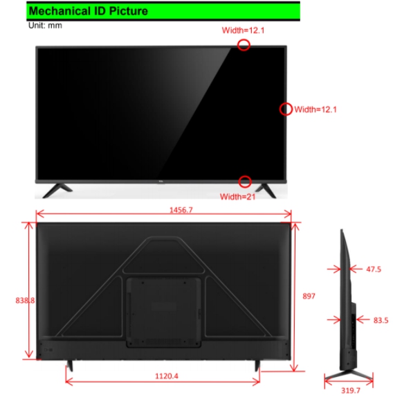 4K BEST SELLER [ผ่อน 0% นาน 10 เดือน] NEW! TCL ทีวี 65 นิ้ว LED 4K UHD Android TV 9.0 Wifi Smart TV OS (รุ่น 65T5000A/J7000A) Google assistant & Netflix & Youtube-2G RAM+16G RO