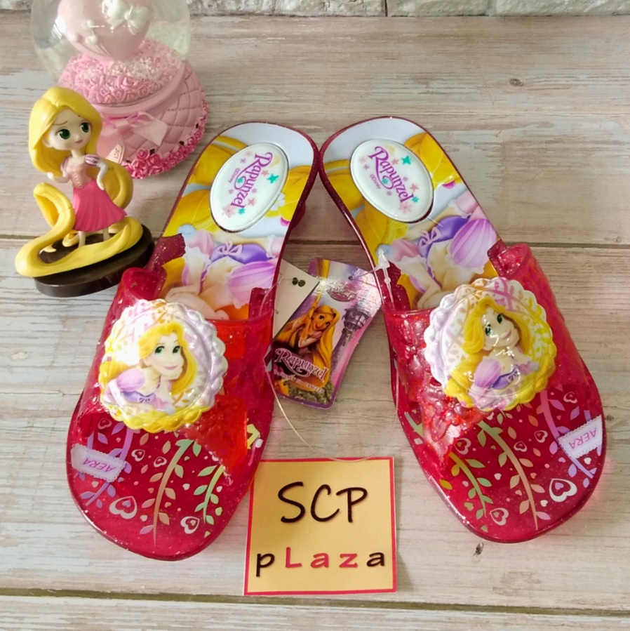 SCPPLaza รองเท้าแก้ว รองเท้าเด็ก แก้วใส เจ้าหญิง ราพันเซล Rapunzel B11-28 ลดราคาถูกมาก