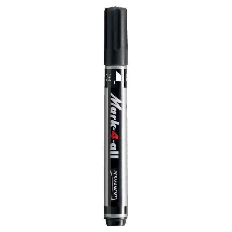 Electro48 STABILO Mark-4-all ปากกาหัวตัด สีดำ 653/46
