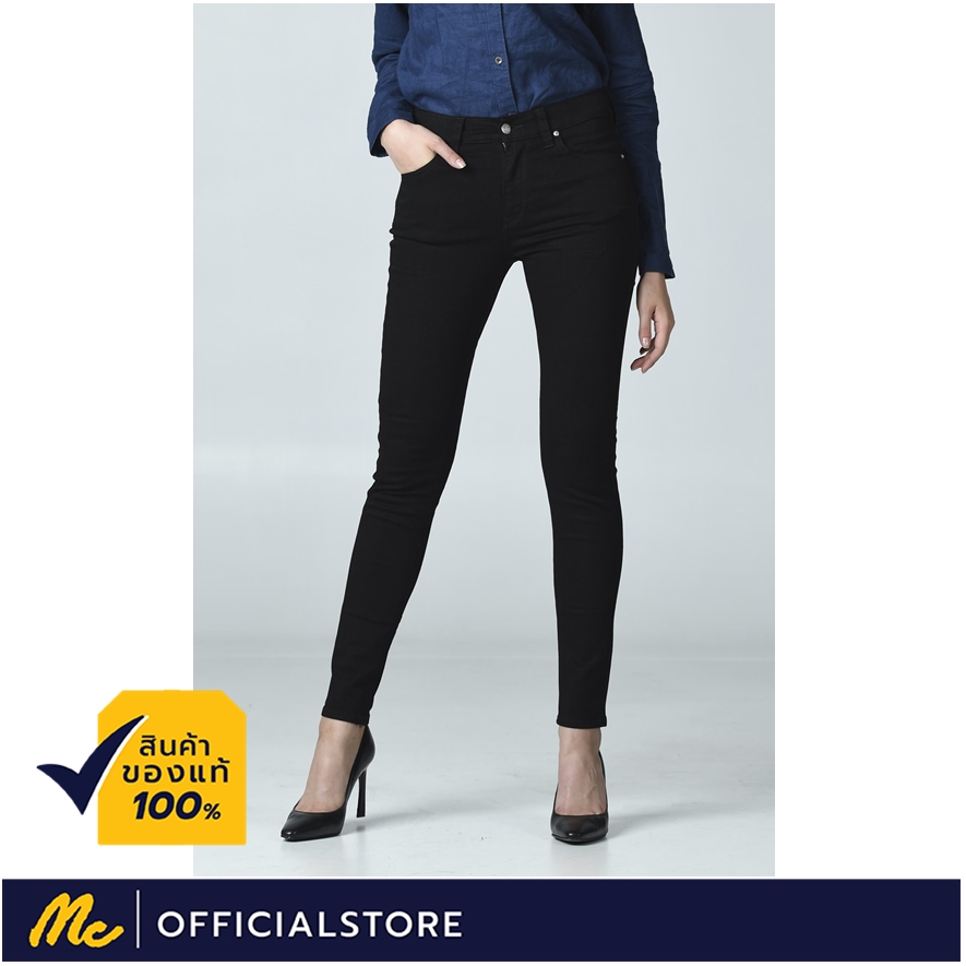 Mc Jeans  กางเกงยีนส์เอวสูง MC ME สีดำ MBM1002 สี สีฟ้า สี สีฟ้า