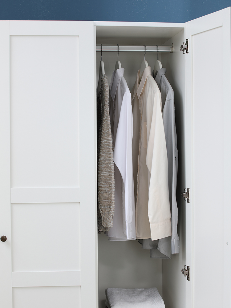 INDEX LIVING MALL ตู้เสื้อผ้า 3 บานประตู รุ่นโว้ค - สีขาว